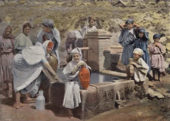 Kabylische Vrouwen Bij De Fontein
